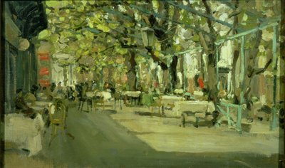 Cafe in Yalta, 1905 by Konstantin Alekseevich Korovin